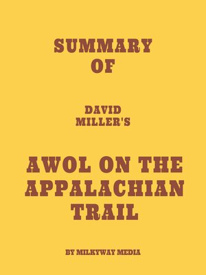 cover image of Summary of David Miller's AWOL on the Appalachian Trail